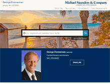 Tablet Screenshot of georgezimmerman.michaelsaunders.com