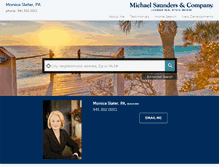 Tablet Screenshot of monicaslater.michaelsaunders.com