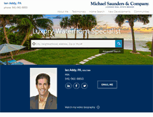 Tablet Screenshot of ianaddy.michaelsaunders.com