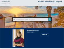Tablet Screenshot of annemitchell.michaelsaunders.com